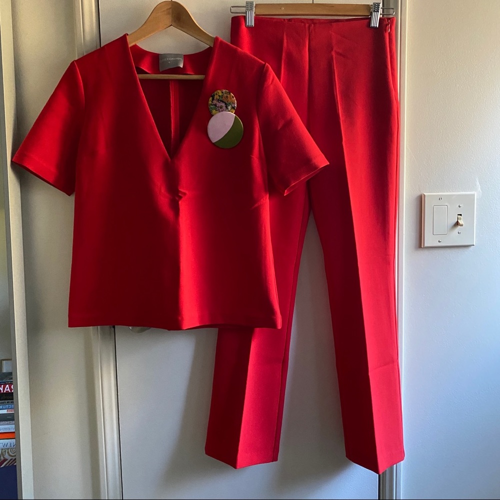 Clover Canyon top and pants co-ords xs